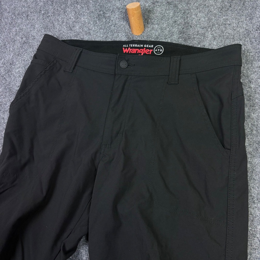 Wrangler ATG Pants Mens 34x30 Black All Terrain Gear Hiking Outdoor 10NS863BK